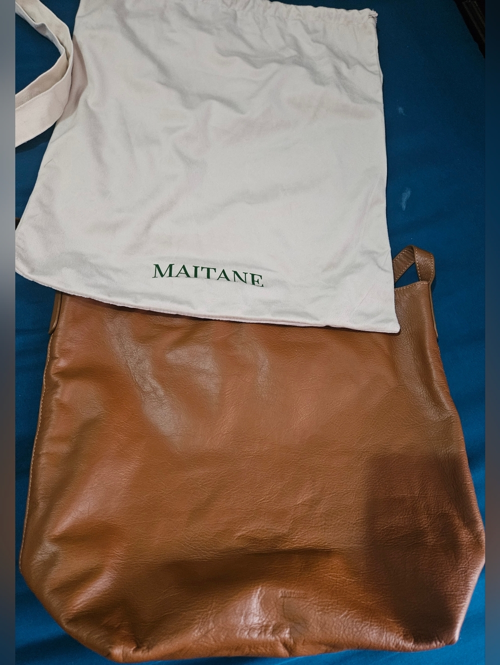 Women’s Leather Tote Bag in Cognac Brown